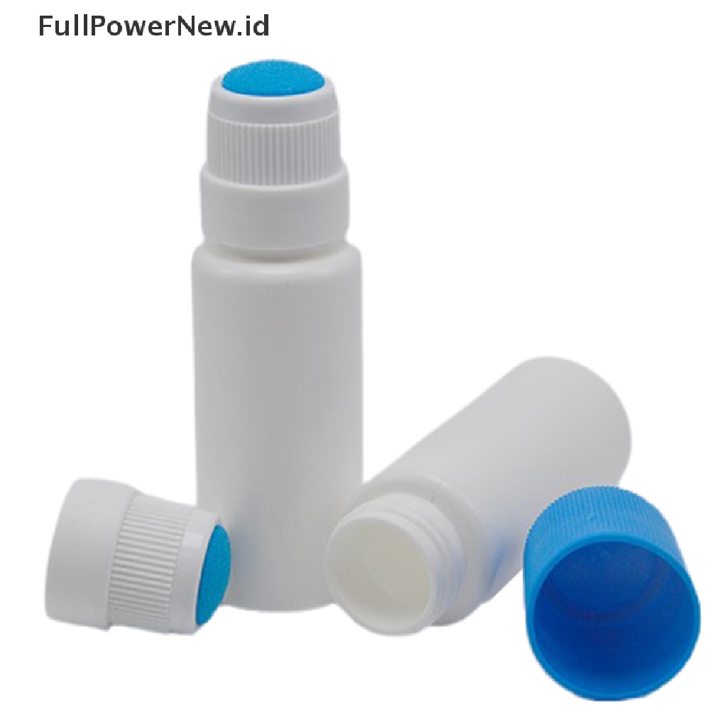 Botol POWER 30ML Putih Dengan Aplikator sponge Biru ID