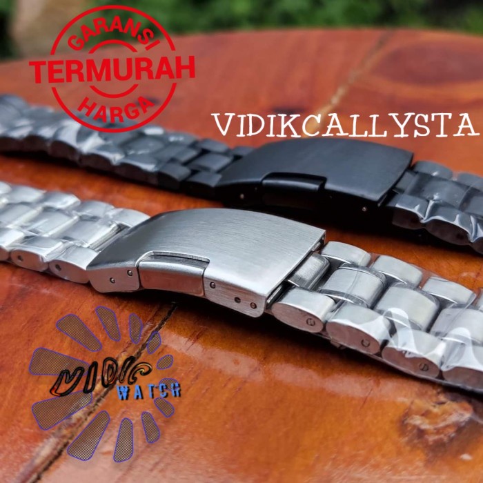 NEW TALI STRAP JAM TANGAN RANTAI STAINLESS KUPING ANTI KARAT 18 20 22 24 26 MM