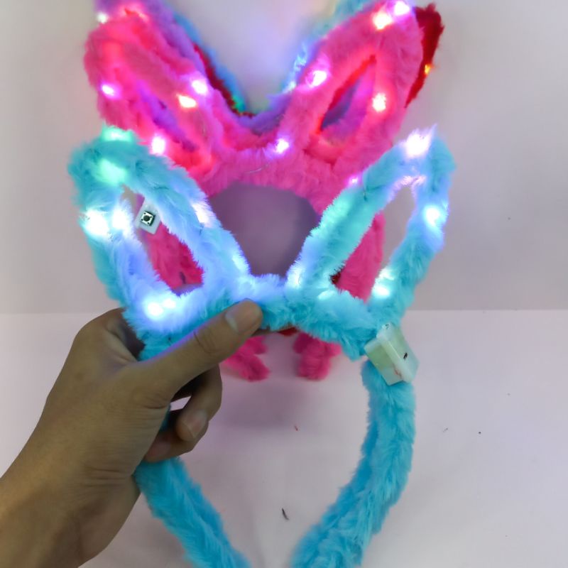 Bando Led Bando Nyala Bando Rambut Kekinian Bando Tahun Baru Bando Kelinci