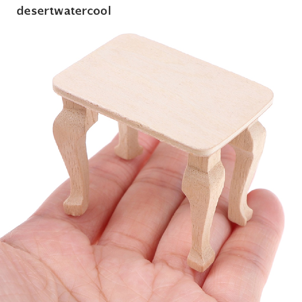 Deid1:12 Aksesoris Miniatur Rumah Boneka DIY Meja Mini Dekorasi Rumah Boneka Martijn