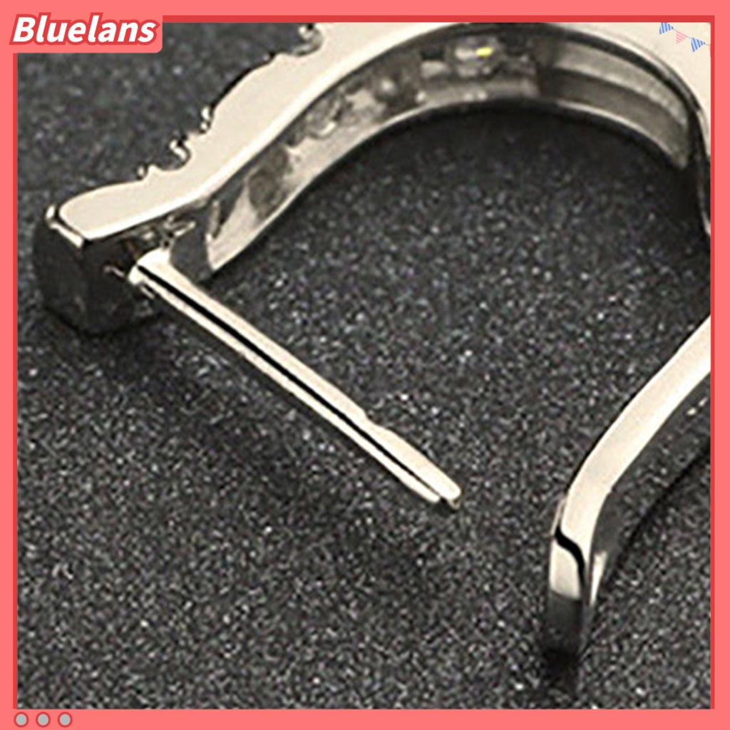{In Stock} 1pasang Fashion U-Shape Cubic Zircon Hias Wanita Pesona Perhiasan Pesta Anting Tindik