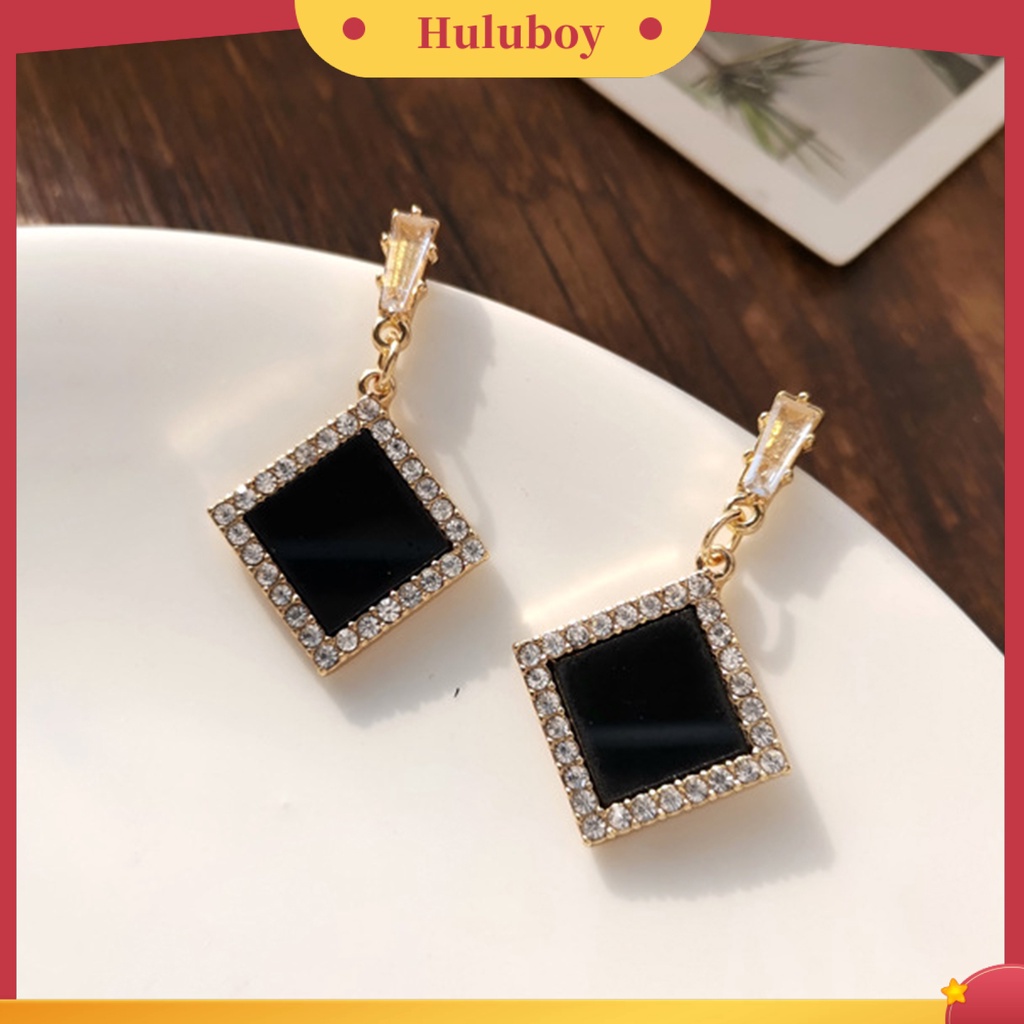 {Ready Stock} 1pasang Anting Menjuntai Hati Berlian Imitasi Perhiasan Gaya Korea Mutiara Imitasi Stud Earrings Hadiah Ulang Tahun