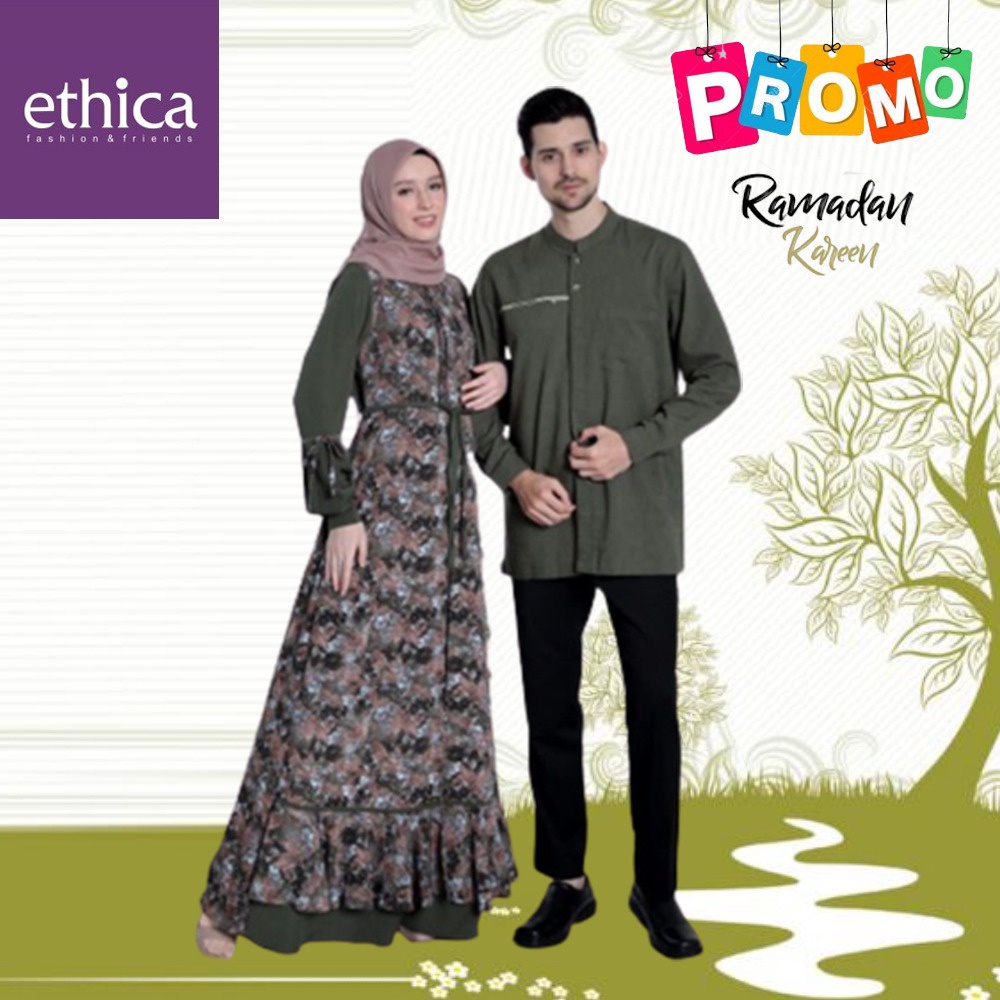 Ethica Couple 158 Olivine Gamis Kagumi 266 Koko 240 Sarimbit Ramadhan 2023