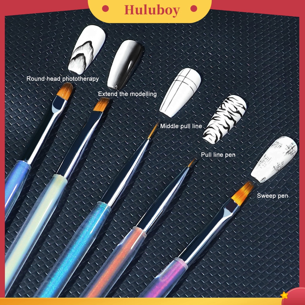 {In Stock} Pena Nail Art Bulu Lembut Fashion Manicure Tools Kuas Lukisan Ekstensi Kuku Akrilik Untuk Wanita