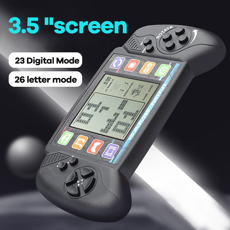 Gameboy Layar 3.5 inci Tetris Bricks Game Boy Tetris Game Console Gamebot with Built-in 23+26 Games (4color)