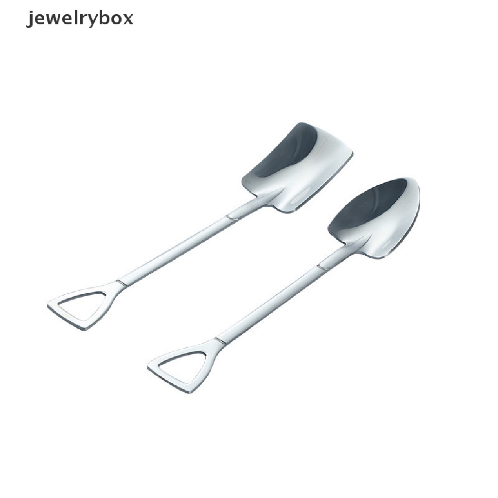 [jewelrybox] Sendok Kopi Set Alat Makan Stainless Steel Retro Besi Sekop Es Krim Sendok Sendok Kreatif Sendok Teh Sendok Peralatan Makan Butik