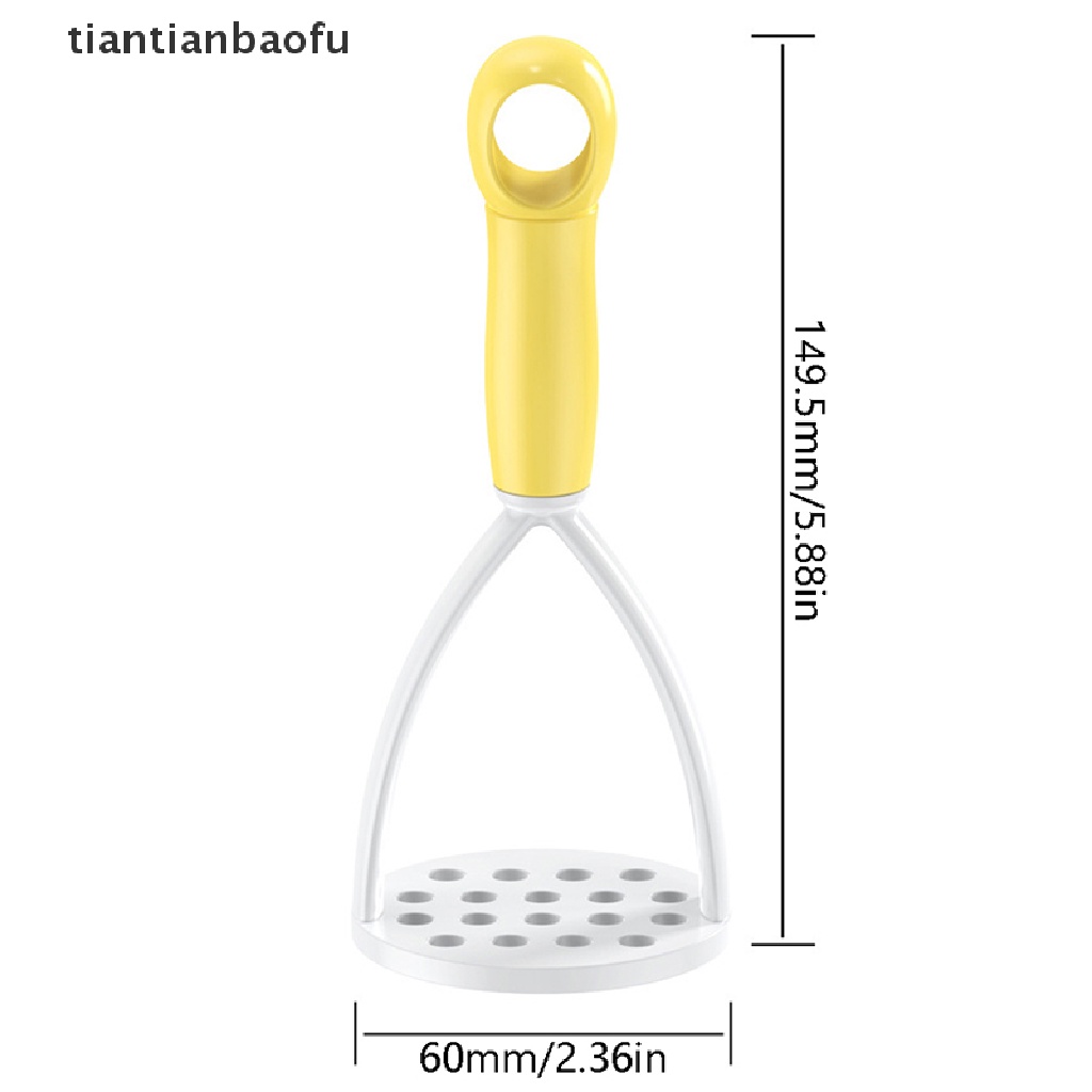 [tiantianbaofu] 1pc PP Pressed Potato Masher Ricer Puree Juice Maker Pendorong Kentang Halus Tumbuk Penghancur Kentang Alat Buah Perlengkapan Dapur Butik