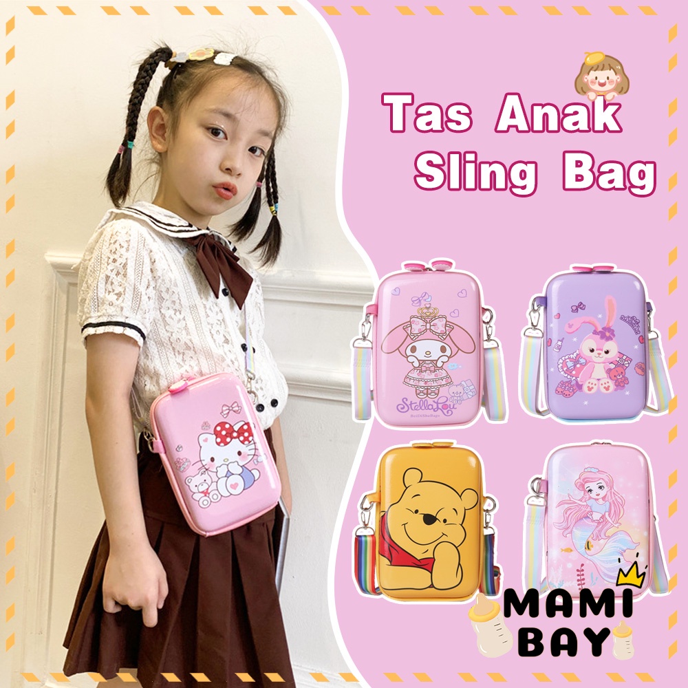 OKEYI Sling Bag Anak Lucu Hardcase Tas Slempang Anak