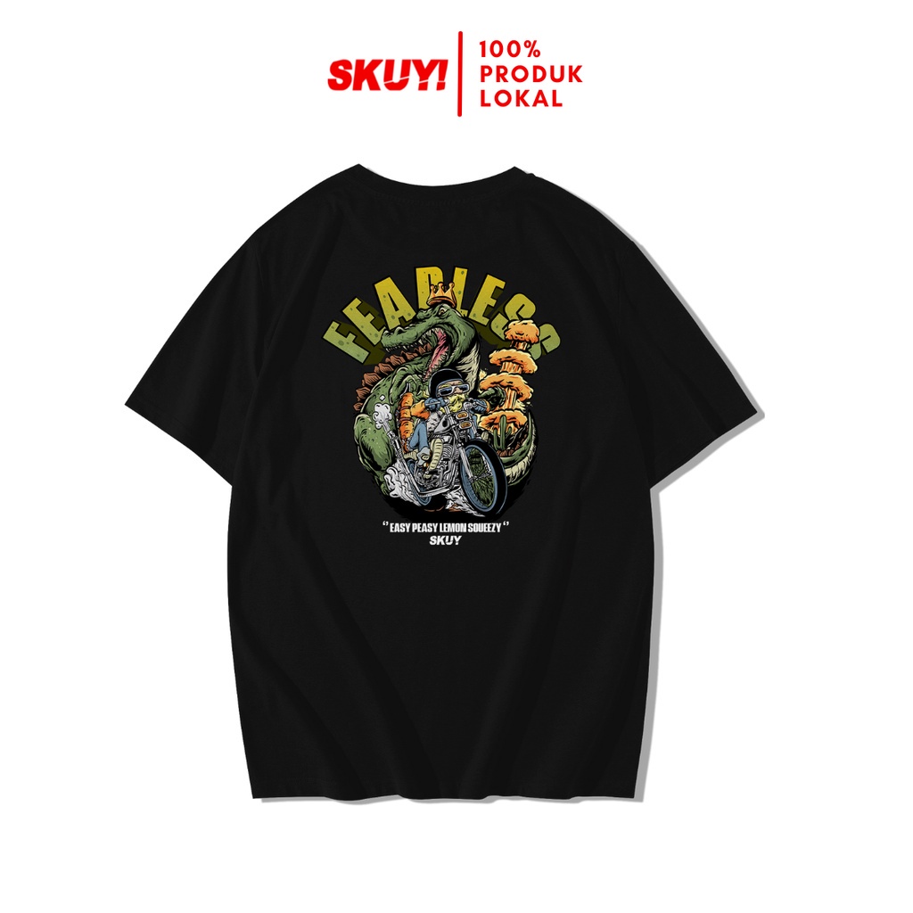 Kaos Skuy Dewasa Hitam Unisex | Fearless Skuy SKY200