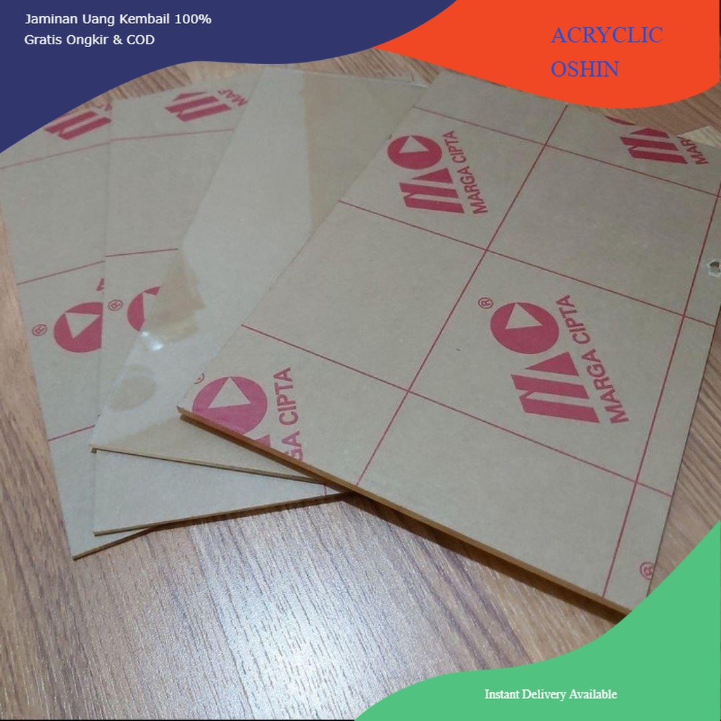 

Akrilik bening 2mm ukuran 30 x 11 cm