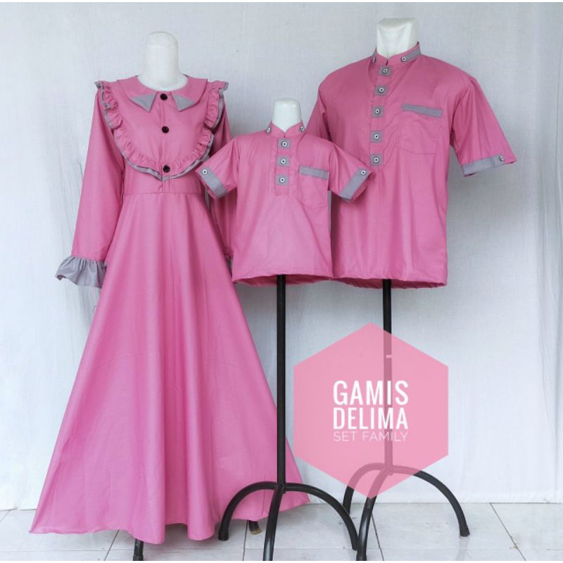 GAMIS KATUN TOYOBO SARIMBIT WARNA ABU ABU