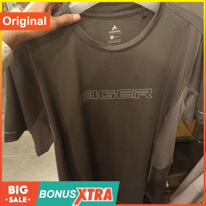 Eiger Kaos MT SAGO SS ACTIVE TEES Tshirt 91000 8272 Original Cowok Bdg