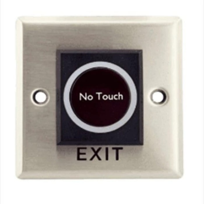 

Exit Button No Touch Sensor Contacless Access Control Kotak - NO TOUCH LOGO