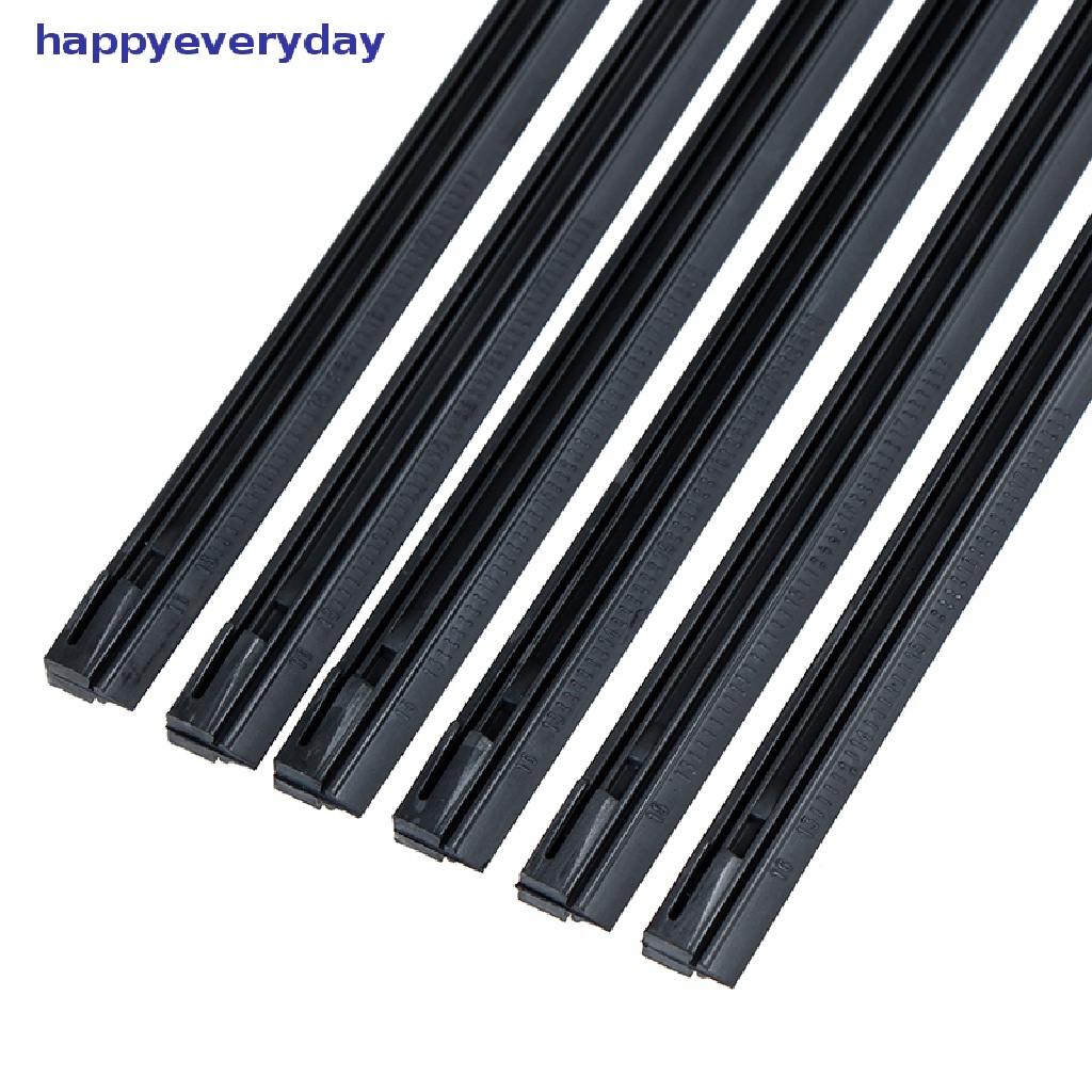 [happy] 2pcs Strip refill wiper blade Tulang Karet Lembut Mobil 6mm 14-22 ''[ID]