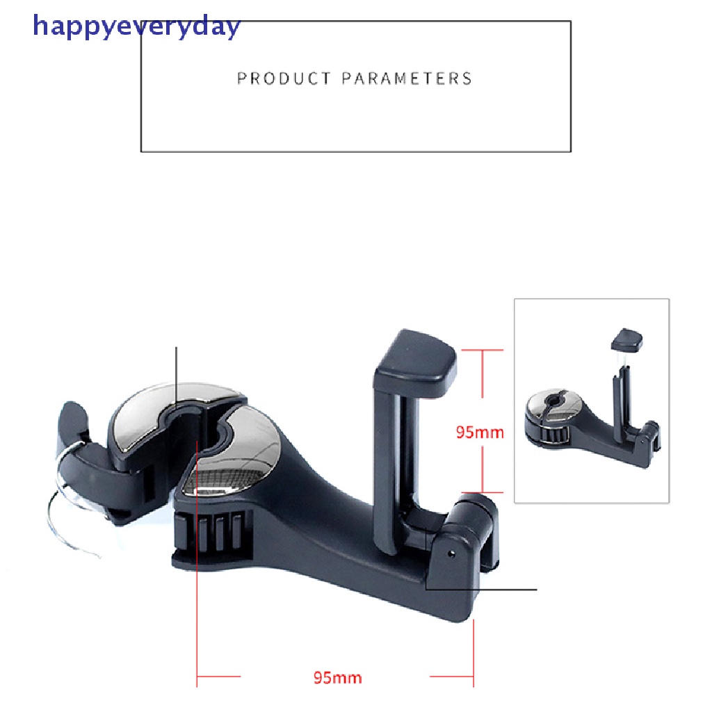 [happy] 2in1 car headrest hook phone bracket Dudukan Kait Belakang Kait Penyimpanan car clip [ID]