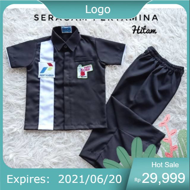 BAJU ANAK PERTAMINA warna HITAM