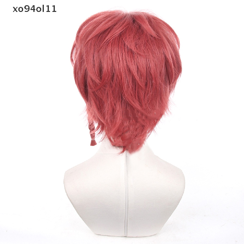 Xo Anime Blue Lock Kurona Ranze Cosplay Wig Merah Tua 30 cm Pendek Warping Wig OL