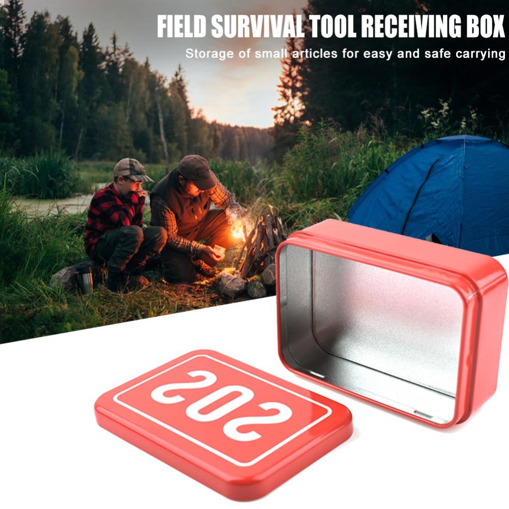 Chookyy Rescue Box Peralatan Camping Sos Iron First-Aid Kit