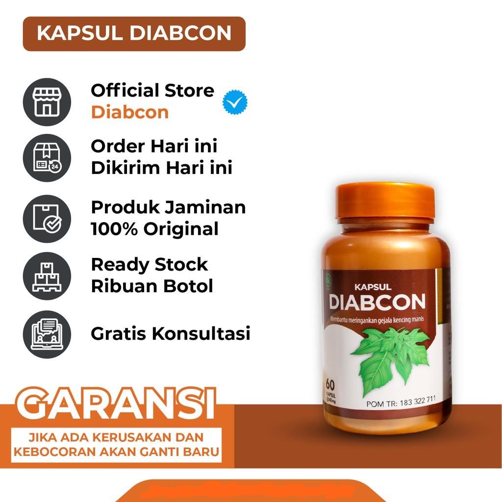 Kapsul Diabcon Obat Herbal Diabetes Gula Darah Kencing Manis