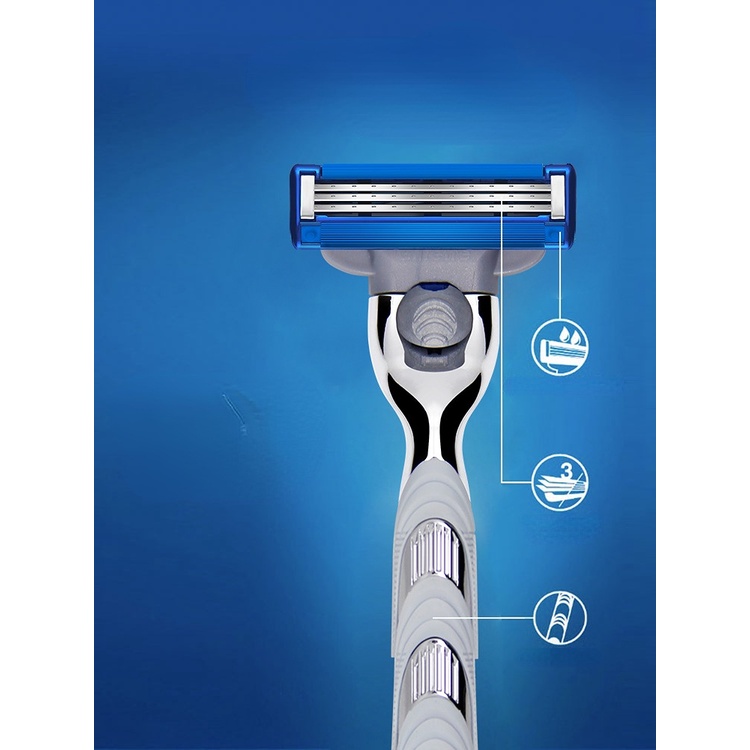 Gillette Mach3 Turbo/MACH 3upgrade Alat Cukur manual/Gagang Pisau Metal