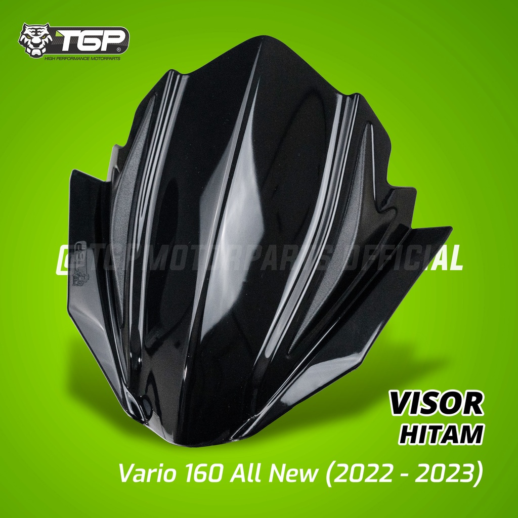 TGP Visor Honda Vario 160 All New black piano