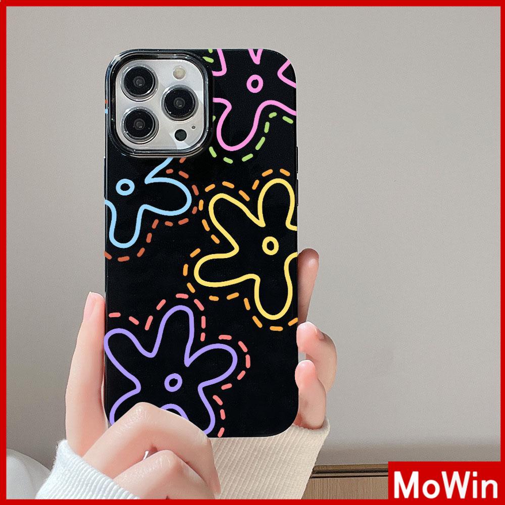 For iPhone 14 Pro Max iPhone Case Black Glossy TPU Soft Case Shockproof Protection Camera Cute Color Lines  Compatible with iPhone 13 Pro max 12 Pro Max 11 xr xs max 7Plus 8Plus