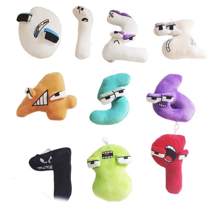 [LOGU] Mainan Angka mata Number Lore Alphabet Lore, Gantungan angka mata