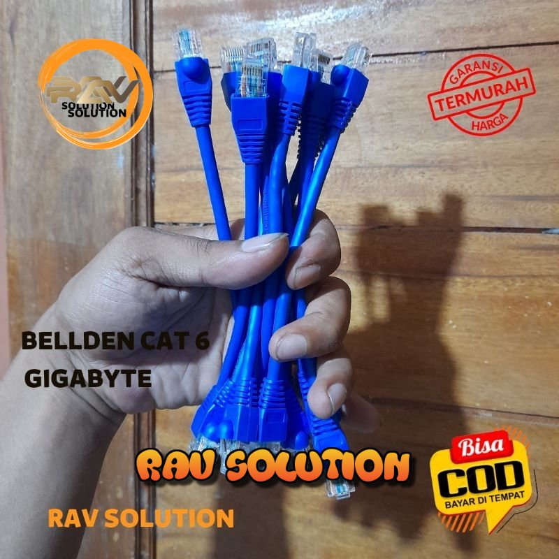 KABEL LAN SERVER BELDEN CAT 6 BIRU GIGABYTE HANDMADESET A