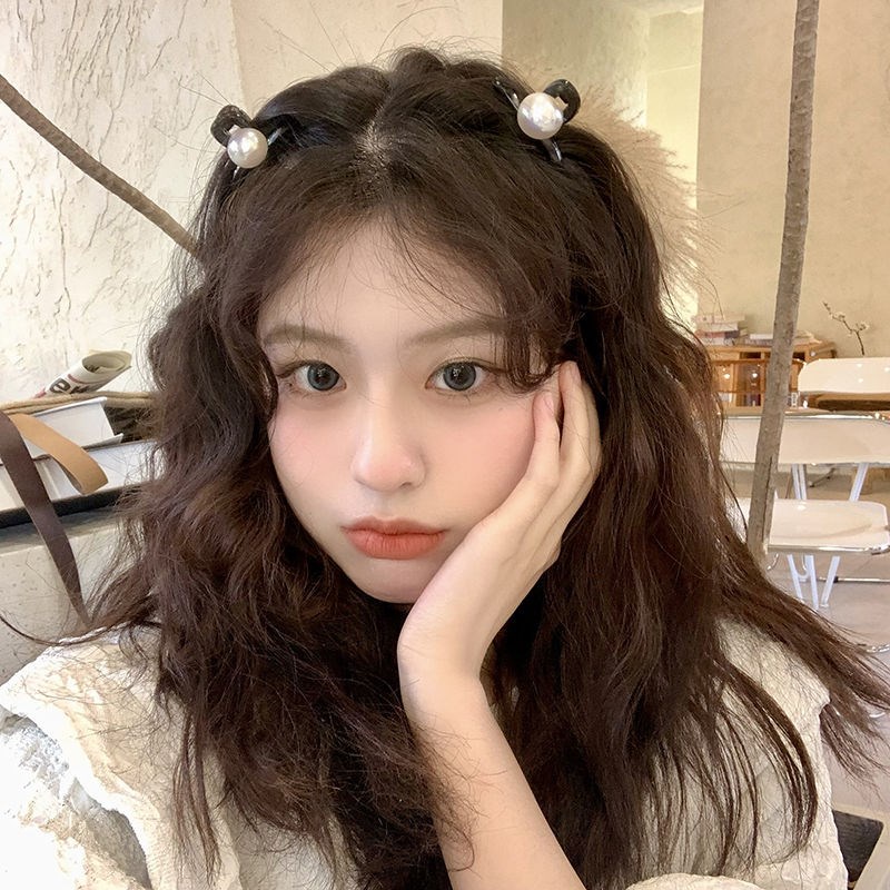 We Flower Korea Retro Hitam Mutiara Kecil Rambut Cakar Klip Untuk Wanita Gadis Rambut Bariding Klem Jepit Lucu Sisi Jepit Rambut Anak Kids Hair Styling Aksesoris