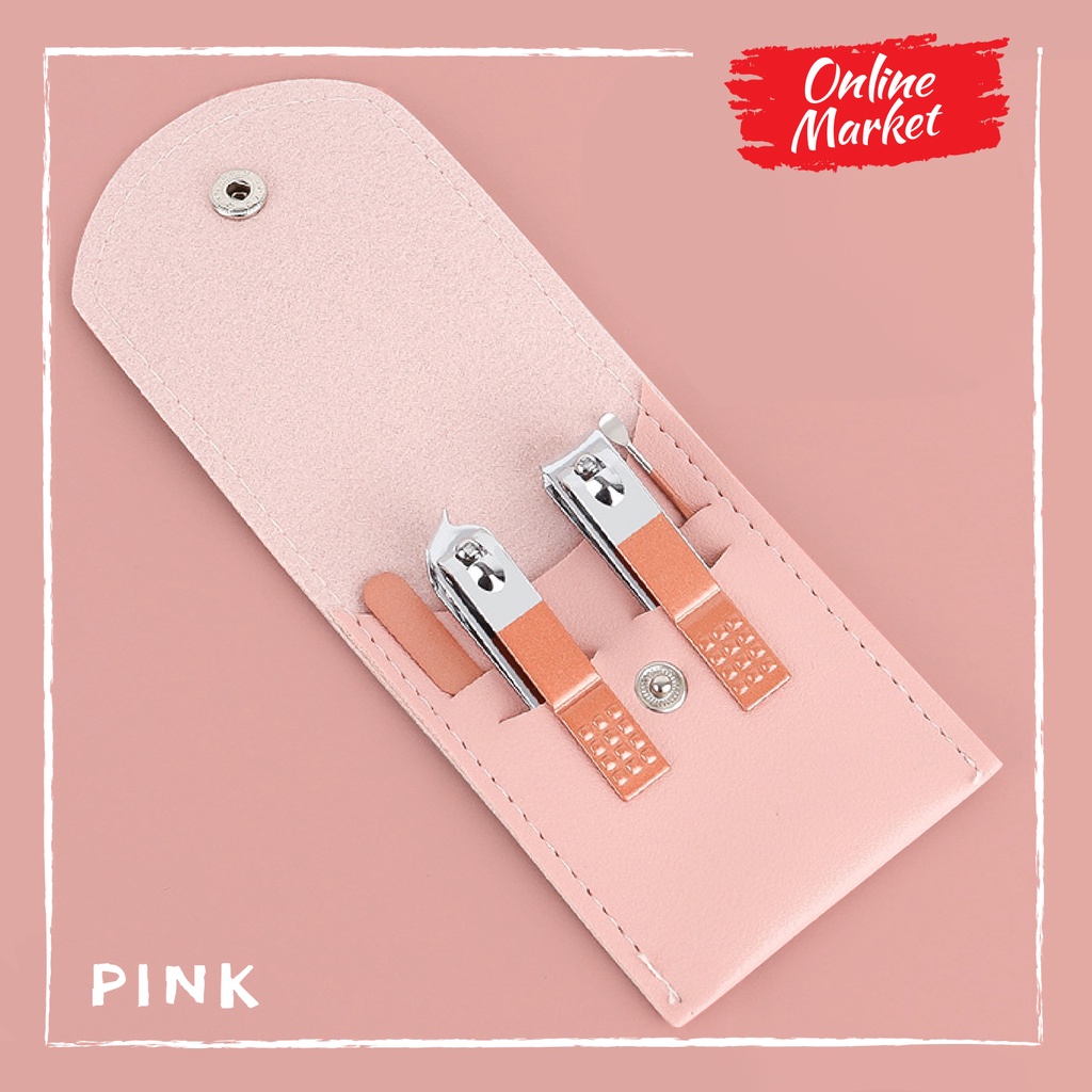 Alat Gunting / Pemotong Kuku Set-4 Pcs Menicure Pedicure Set Dewasa