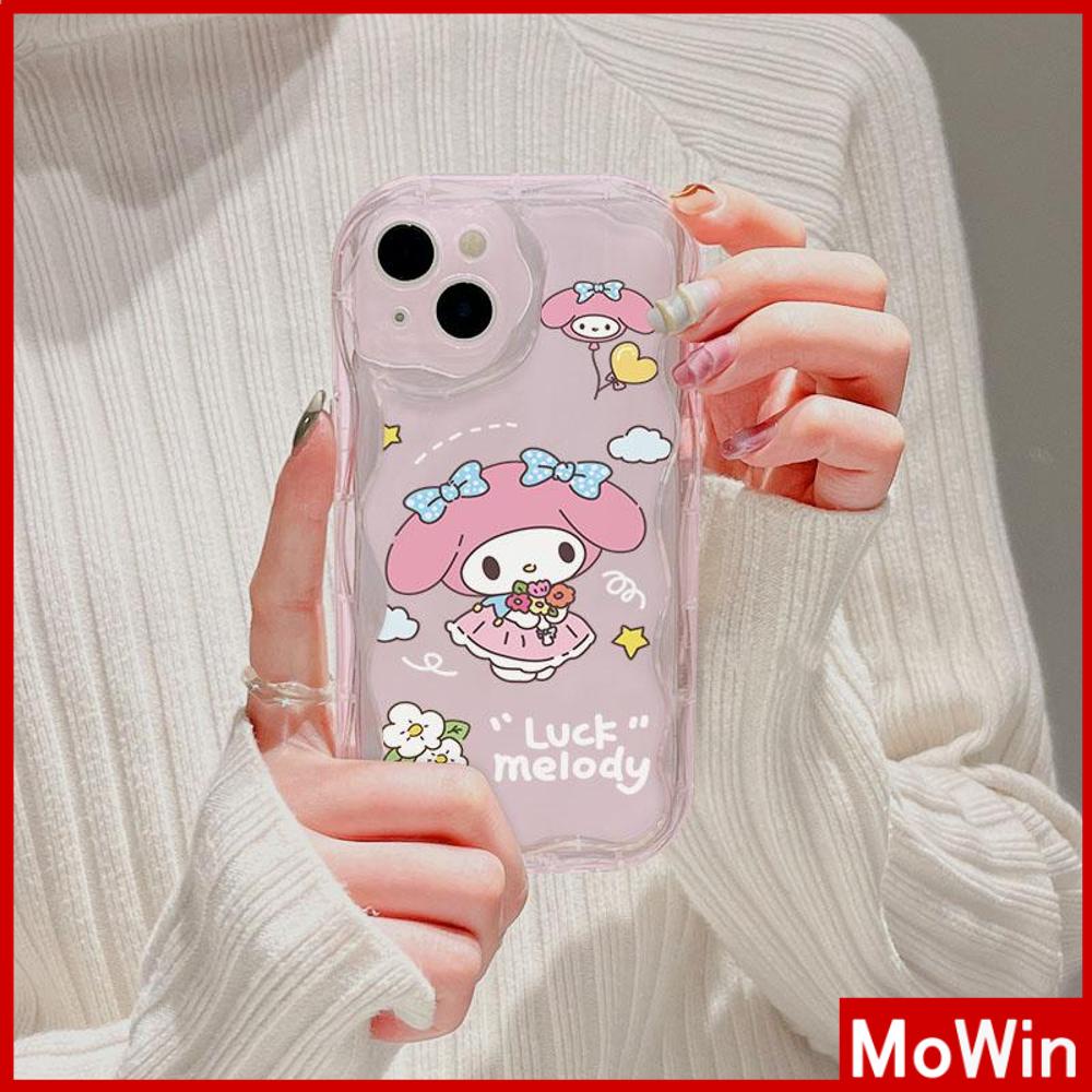 For iPhone 14 Pro Max iPhone Case 3D Curved Edge Wave Clear Case TPU Airbag Shockproof Camera Cover Cute Cartoon Compatible with iPhone 13 Pro max 12 Pro Max 11 xr xs max 7 Plus 8