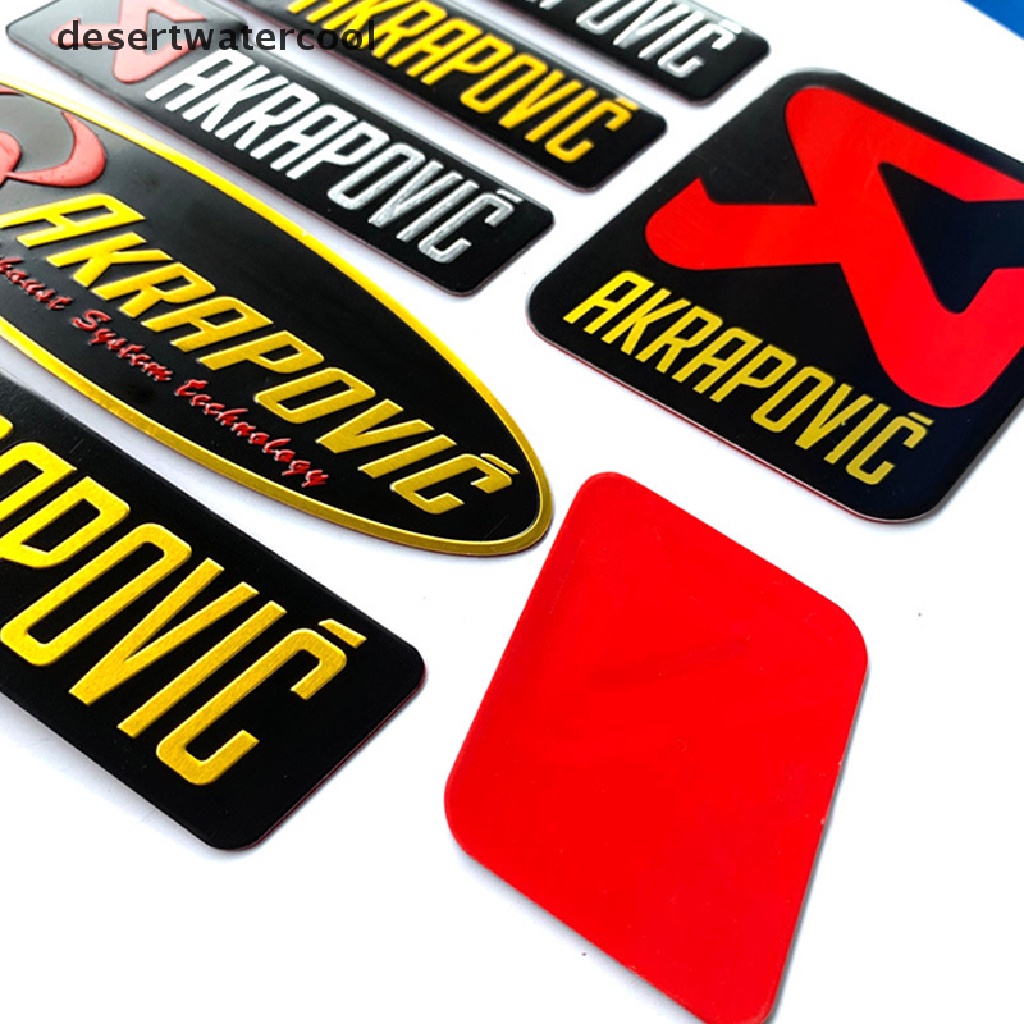 Deid Scorpio Pipa Knalpot Decals Tahan Suhu Tinggi Logam Aluminium Stiker Tahan Air Kepribadian Dekorasi Motor Modifikasi Aksesoris Stiker Martijn