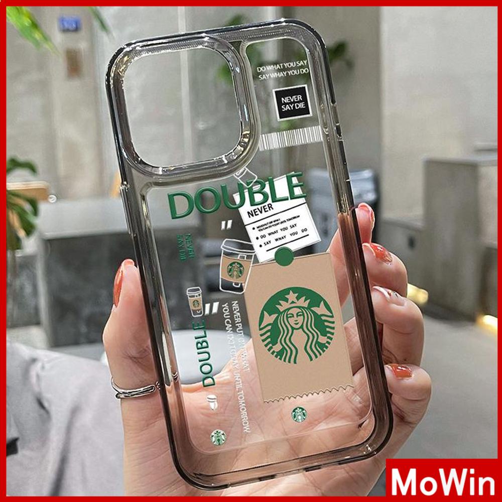 For iPhone 14 Pro Max iPhone Case Acrylic Hard Case HD Clear Case  Plating Button Shockproof Star Coffee Black Compatible with iPhone 13 Pro max 12 Pro Max 11 xr xs max 7Plus