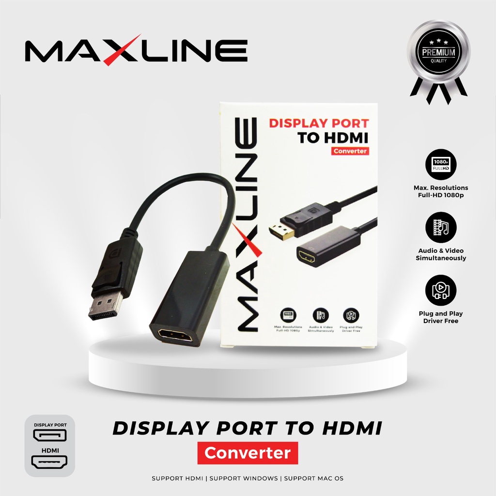 Kabel Display Port to HDMI Converter / DP to HDMI