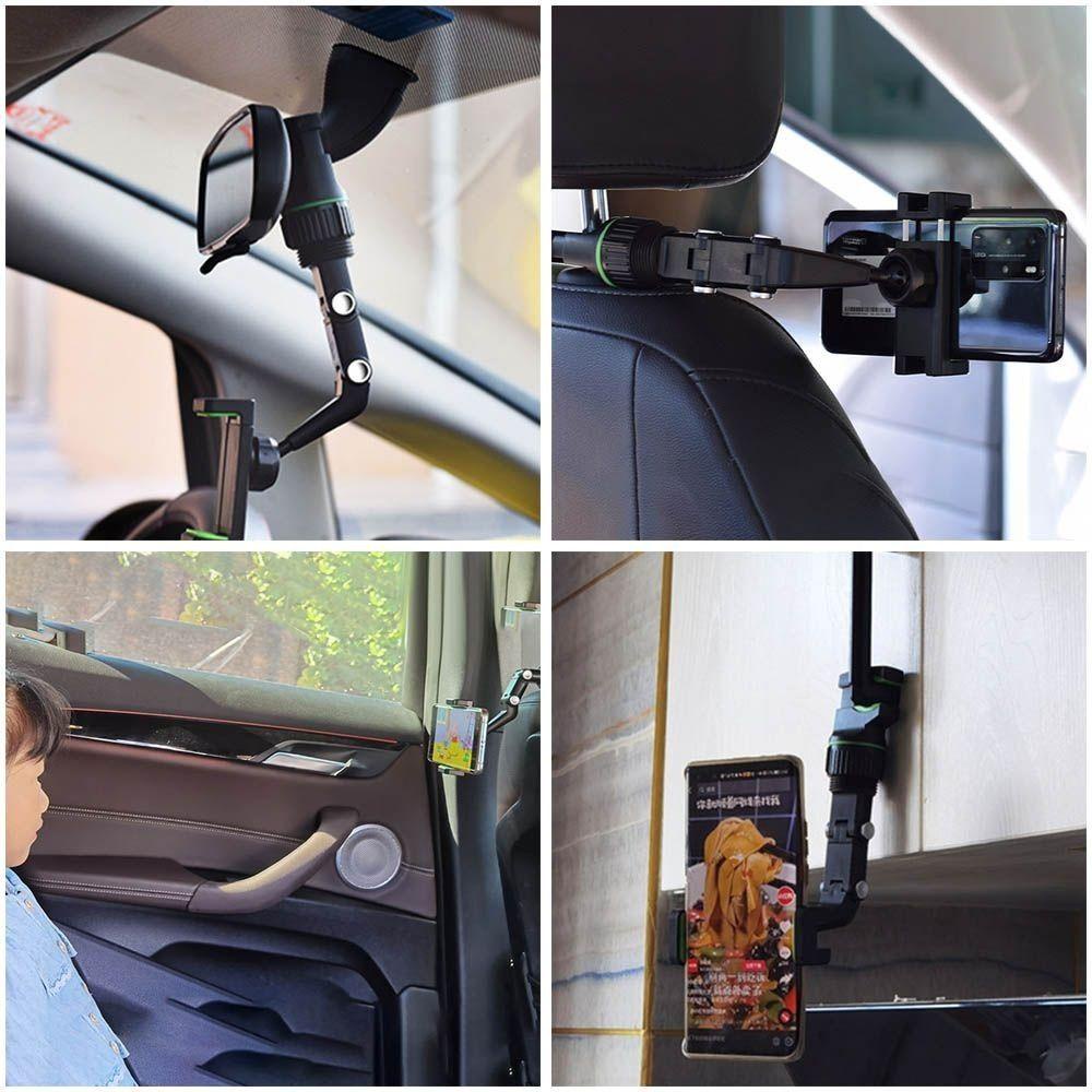 POPULAR Dudukan Handphone Stand Mobil Adjustable360° Rotation Mount Holder Stand Spion Mobil Gantung Klip Bracket