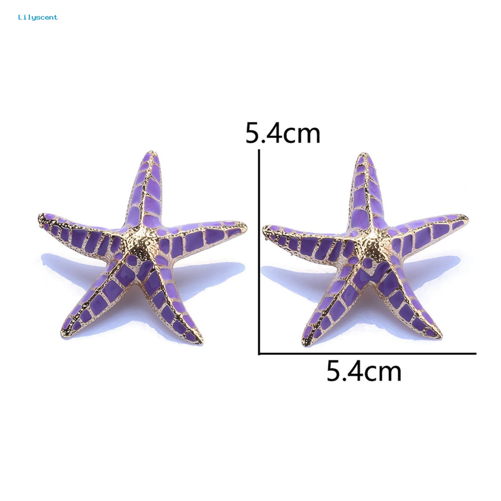 Lilyscent 1pasang Paduan Wanita Ear Studs Perhiasan Aksesoris Ada Peradangan Women Ear Studs Vintage