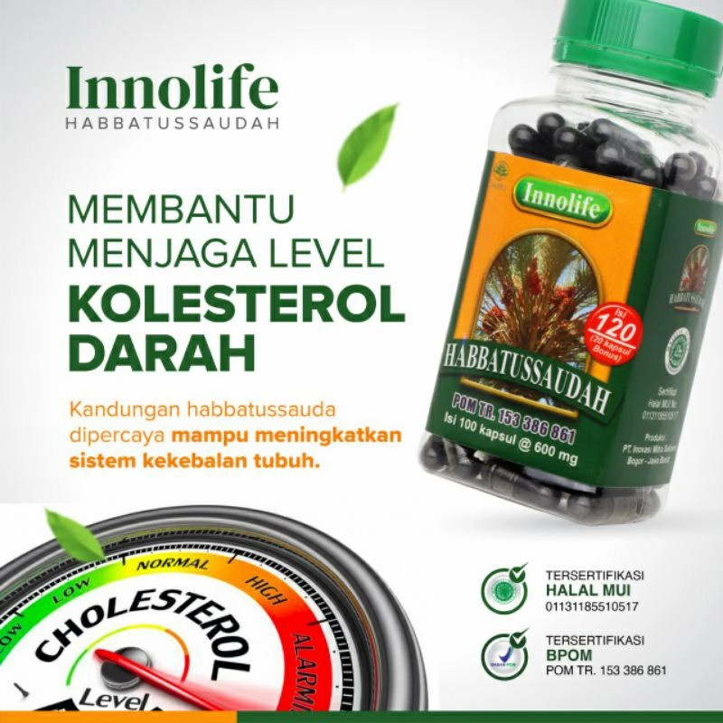 INNOLIFE - Habbatussauda Serbuk Jinten Hitam Habatussauda Isi 120 Kapsul ORIGINAL