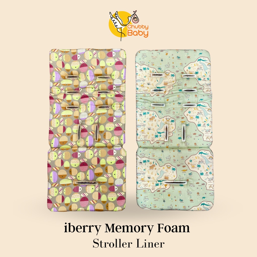 iberry Memory Foam Stroller Liner | Alas Stroller Bayi