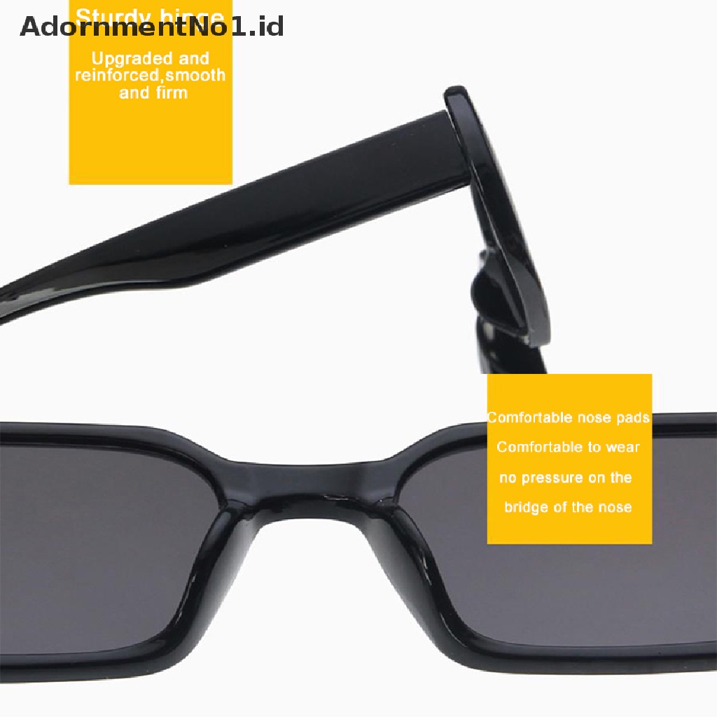 [AdornmentNo1] Kacamata Hitam Fashion Oval Kaca Mata Matahari Vintage Eyewear Traveling UV400 Goggles [ID]