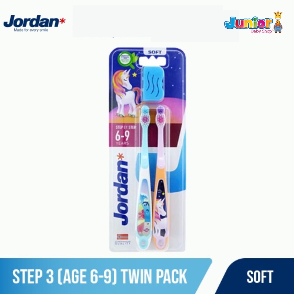 Jordan Orcal Care Kids Step 3 Twin Soft - Sikat Gigi