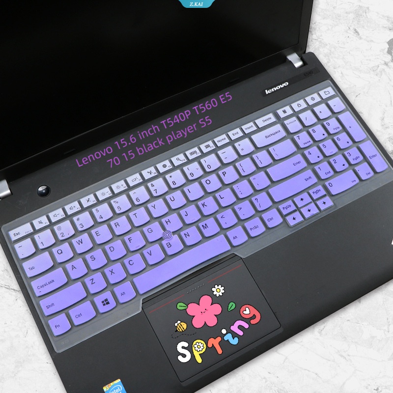 Laptop Full Set Keyboard Film Untuk ThinkPad Lenovo 15.6 Inch T540P T560 E570 15layer Hitam S5 Silikon Film Pelindung Anti Air [ZK]