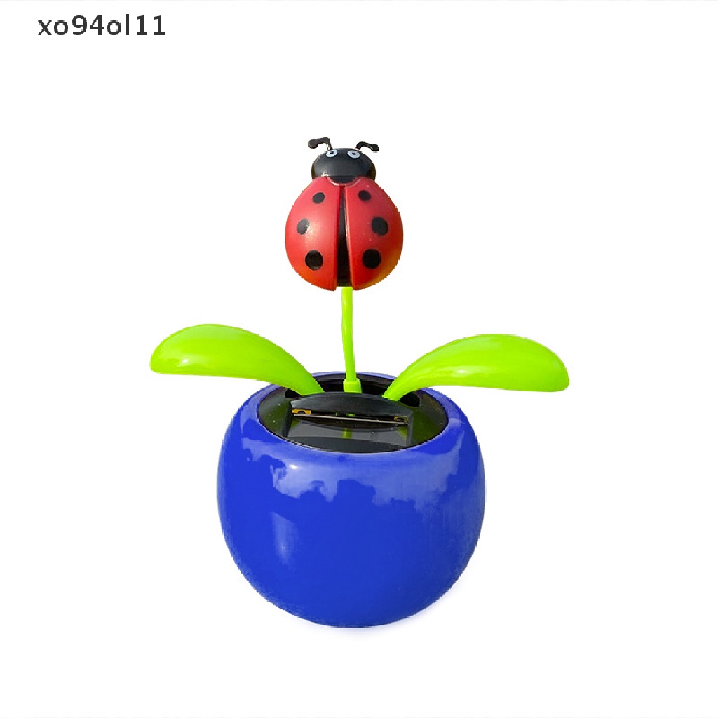 Xo Solar Flower Swingable Flower Pot Mobil Pusat Konsol Dekorasi Interior Kepala Goyang Otomatis Apple Flower OL