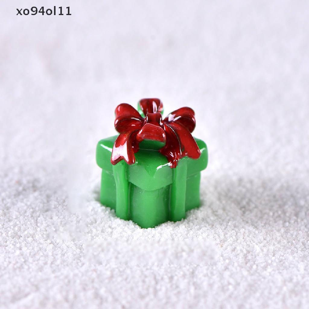 Xo Patung Miniatur Natal Xmas Tree Santa Claus Snowmen Micro Landscapes OL