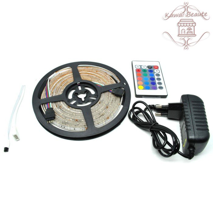 TD Lampu LED Strip 5M RGB+Remote Gaming Dekor Hias Kamar TV Monitor PC