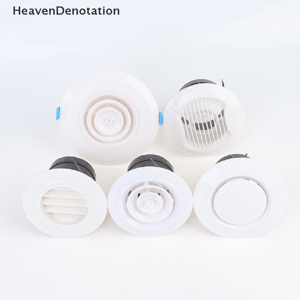 [HeavenDenotation] 1pc Penutup Ventilasi Udara Bulat Ducg Plafon Dinding Lubang ABS Kisi Ventilasi Udara HDV