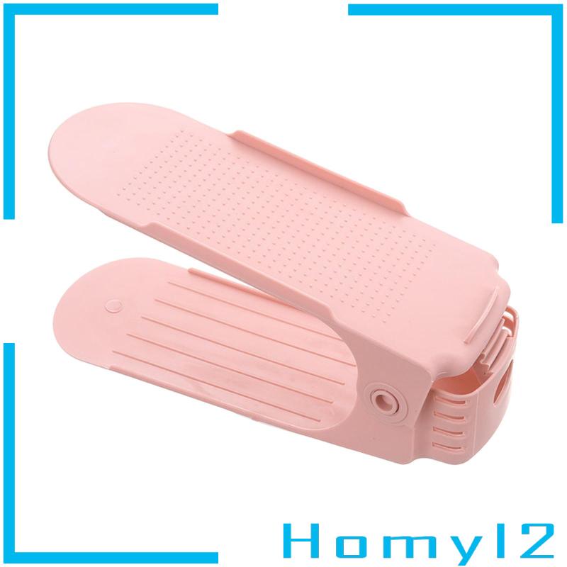 [HOMYL2] Rak Sepatu Rak Sepatu Slot Organizer Double Layer Untuk Lemari Toko Pakaian