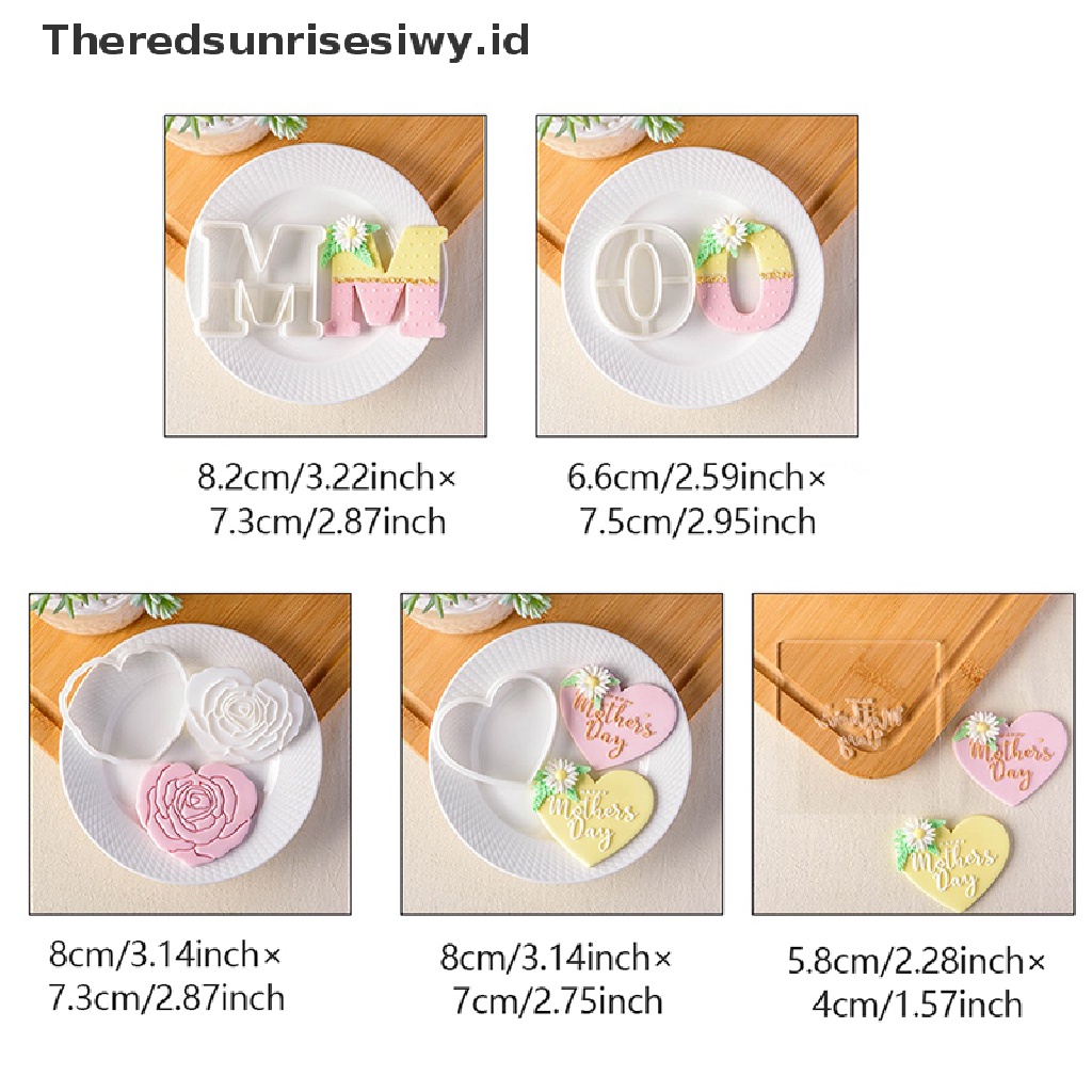 # Kado Mom &amp; PAPA DIY # Cetakan Fondant Pemotong Kue Huruf Ulang Tahun Ibu Cookie Biscuit Stamp Mold~