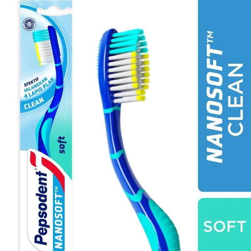 Pepsodent Sikat Gigi Nano Soft Clean