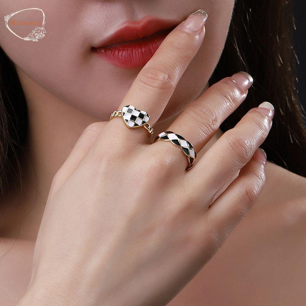 Mxbeauty Cincin Terbuka Perempuan Retro Vintage Mini Cinta Fashion Indah Perhiasan Fashion