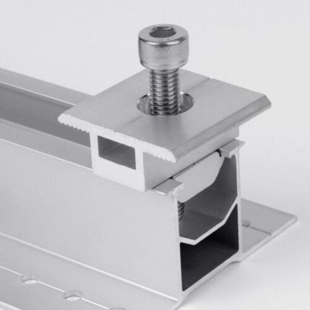 Populer Bracket Rel Solar Panel Portable Atap Memperbaiki Aksesoris Panel Photovoltaic